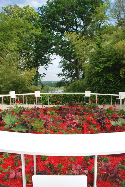 Press kit | 921-07 - Press release | Pavillion «BLOOM» for the International Garden Festival of Chaumont-sur-Loire 2014 “Gardens of the deadly sins” - NAS Architecture - Event + Exhibition - Photo credit: NAS Architecture