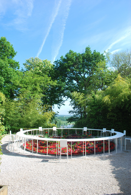 Press kit | 921-07 - Press release | Pavillion «BLOOM» for the International Garden Festival of Chaumont-sur-Loire 2014 “Gardens of the deadly sins” - NAS Architecture - Event + Exhibition - Photo credit: NAS Architecture