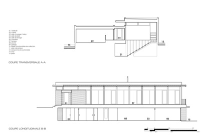 Dossier de presse | 1172-03 - Communiqué de presse | La Maison d’Ardoise - Affleck de la Riva architectes - Architecture résidentielle -  Plan  - Crédit photo :  © Affleck de la Riva 