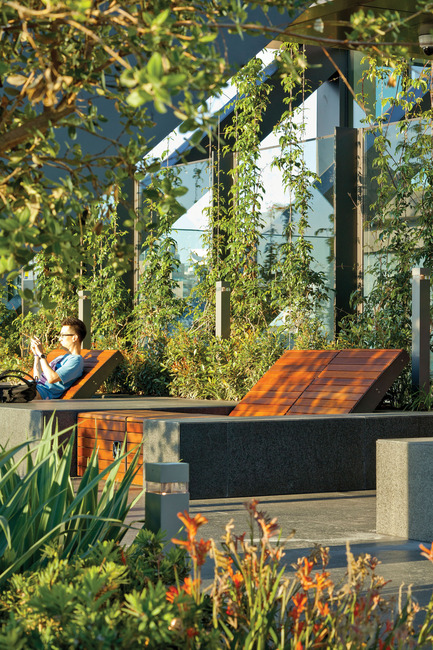 Dossier de presse | 1028-04 - Communiqué de presse | Announcing the winners of the LEAF Awards 2014 - LEAF International - Concours -  Best Sustainable Development of the Year &amp; Overall Winner<br>Ateliers Jean Nouvel and PTW Architects, One Central Park, Sydney, Australia  - Crédit photo :    Photo courtesy LEAF Awards   