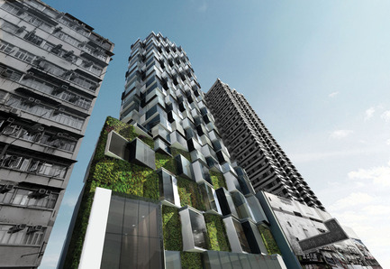 Dossier de presse | 1028-04 - Communiqué de presse | Announcing the winners of the LEAF Awards 2014 - LEAF International - Concours - Best Future Building of the Year - Under Construction<br>Aedas, Mongkok Residence, Hong Kong - Crédit photo :  Photo courtesy LEAF Awards 
