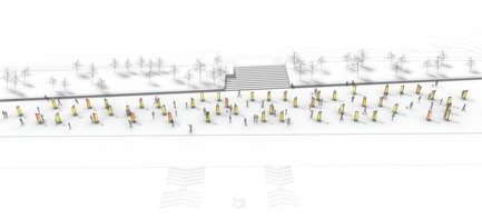 Press kit | 562-48 - Press release | Luminothérapie Competition: And the winners for 2014-2015 are... - Bureau du design - Ville de Montréal - Urban Design - Prismatica - site plan - Photo credit: Raw Design