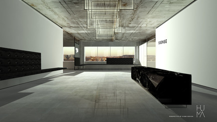 Dossier de presse | 1081-02 - Communiqué de presse | SSENSE - Humà design + architecture - Design d’intérieur commercial - Crédit photo : perspective by Humà Design - Lorelei l'Affeter