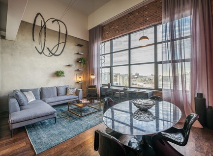 Dossier de presse | 1038-02 - Communiqué de presse | Le Nordelecdévoile l’intérieur de son premier penthouse - Condos Nordelec - Design d’intérieur résidentiel - Penthouse Nordelec - Crédit photo : Marc Cramer