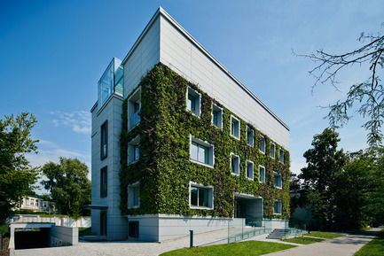 Press kit | 1139-03 - Press release | Foundation for Polish Science Headquarters - FAAB Architektura - Commercial Architecture - View from Krasickiego St. (north-west corner) - Photo credit: Bartłomiej Senkowski © FAAB Architektura