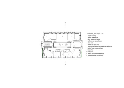 Press kit | 1139-03 - Press release | Foundation for Polish Science Headquarters - FAAB Architektura - Commercial Architecture - Second level 1:250 - Photo credit: © FAAB Architektura