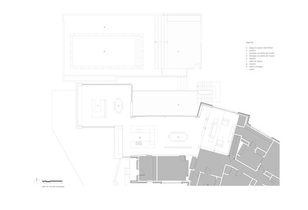 Dossier de presse | 1572-01 - Communiqué de presse | Résidence Prince-Philip - Thellend Fortin Architectes - Architecture résidentielle - plan du rez-de-chaussée - Crédit photo : Thellend Fortin Architectes