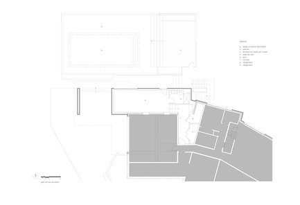 Dossier de presse | 1572-01 - Communiqué de presse | Résidence Prince-Philip - Thellend Fortin Architectes - Architecture résidentielle - plan du rez-de-jardin - Crédit photo : Thellend Fortin Architectes