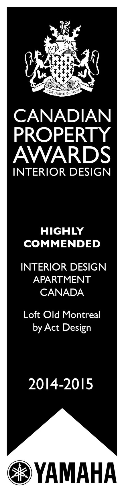 Dossier de presse | 1179-01 - Communiqué de presse | ActDesign est honoré par le prestigieux concours «International Property Awards» pour l'aménagement du loft du Vieux-Montréal - ActDesign - Design d’intérieur résidentiel - Crédit photo : -