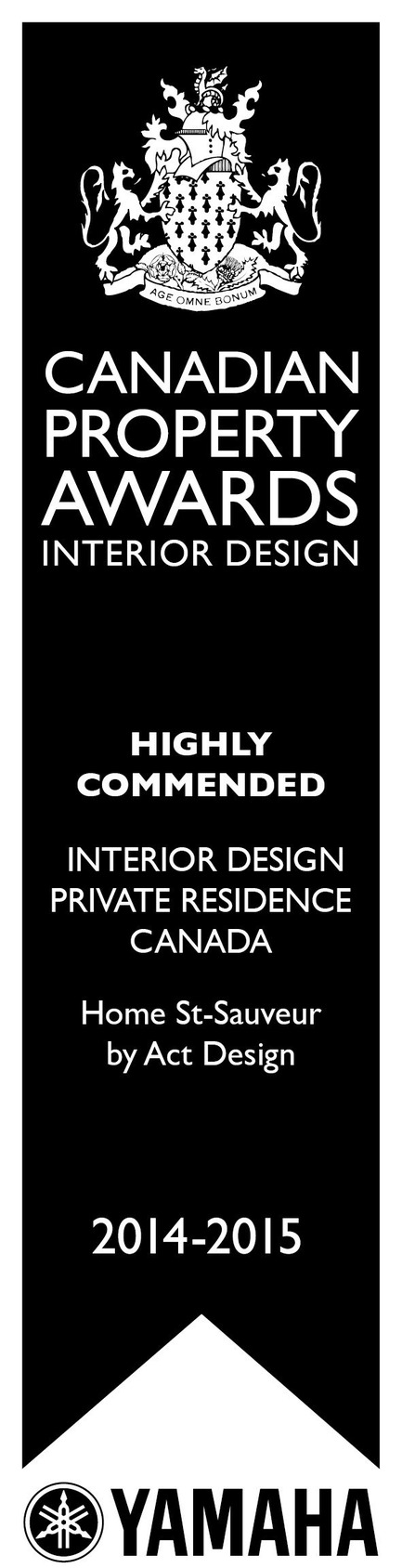 Dossier de presse | 1179-02 - Communiqué de presse | ActDesign est honoré par le prestigieux concours «International Property Awards» pour la résidence Saint-Sauveur - ActDesign - Design d’intérieur résidentiel - Crédit photo : -