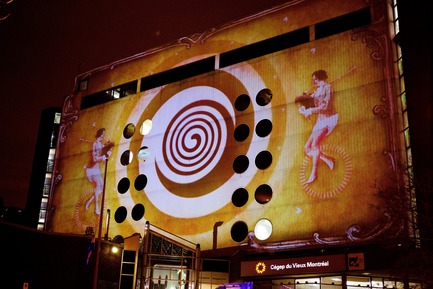 Press kit | 562-52 - Press release | Luminothérapie: interactive and digital public art illuminate winter in Montreal’s Quartier des Spectacles - Bureau du design - Ville de Montréal - Urban Design -  Fascinoscope by Lüz Studio&nbsp;- Cegep Vieux-Montréal  - Photo credit: Cindy Boyce