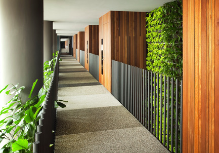 Press kit | 1173-02 - Press release | Winners announce -DFA Awards 2014 - Hong Kong Design Centre (HKDC) - Competition - Project Title: PARKROYAL on PickeringWinning Company: WOHA (Singapore)<br><br>“A world-class hotel of sophisticated design. The project team was conscious of hospitality. The strong ‘green architecture’ concept was articulated via a high design standard.” Shashi Caan, Design for Asia Awards 2014 Judge&nbsp;<br><br>Synopsis: In Asia, where land is limited, the challenge for any architect is to deliver ever higher density developments without compromising quality of life. WOHA was acutely aware of this when commissioned to design Parkroyal and strived to connect people with the nature. This hotel and office project has raised the bar as a truly “green” building. Situated in Singapore’s city centre, the 12-storey building is self-sufficient:the roof surfaces collect all the rainwater, which is then distributed via gravitation feed. In a dry period, reserve collection tanks are supplemented with non-potable recycled wastewater. The roof is also fitted with photovoltaic panels for electricity generation. Overall, the building’s sustainable features reduce 30% of operational needs, and is hence granted the “Green Mark Platinum” certification.