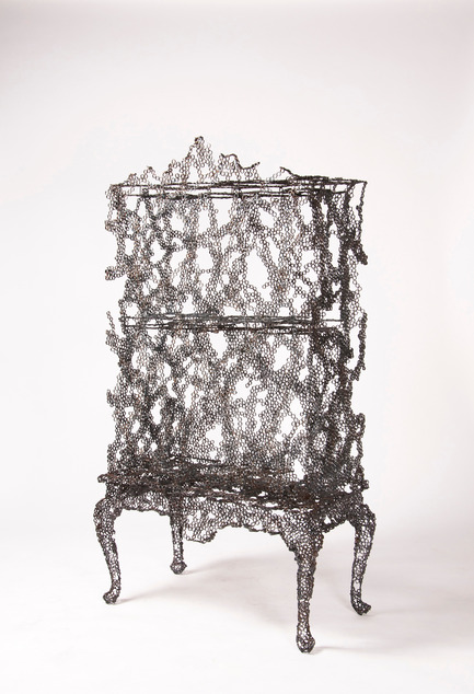 Press kit | 1604-01 - Press release | Design Days Dubai 2015 - Gallery Announcement - Design Days Dubai - Event + Exhibition -    Gallery FUMI, Studio Markunpoika, Engineering Temporality Cabinet, Steel, 2012   - Photo credit: Courtesy of Gallery FUMI