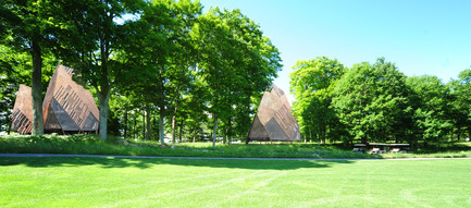 Press kit | 880-06 - Press release | The Giants of Bigwin - MU Architecture - Residential Architecture - 18th hole view of the lodges - Photo credit: MU Architecture