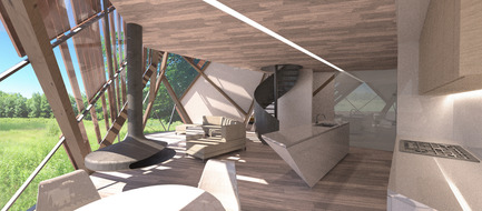 Press kit | 880-06 - Press release | The Giants of Bigwin - MU Architecture - Residential Architecture - Living area - Photo credit: MU Architecture