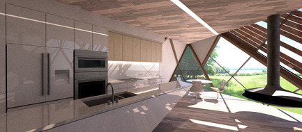 Press kit | 880-06 - Press release | The Giants of Bigwin - MU Architecture - Residential Architecture - Dinette view from kitchen - Photo credit: MU Architecture