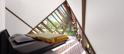 Press kit | 880-06 - Press release | The Giants of Bigwin - MU Architecture - Residential Architecture - Main bedroom - Photo credit: MU Architecture