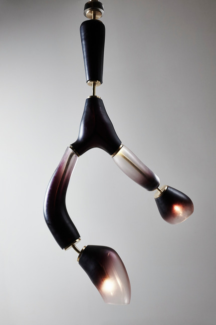 Press kit | 1604-01 - Press release | Design Days Dubai 2015 - Gallery Announcement - Design Days Dubai - Event + Exhibition - Vincenzo De Cotiis, ‘Déchaînements’, Grand Chandelier, polished brass and blown Murano glass from Venini, 180x105x70 cm, unique piece, 2014, Copyright Max Rommel - Photo credit: Courtesy of Carwan Gallery
