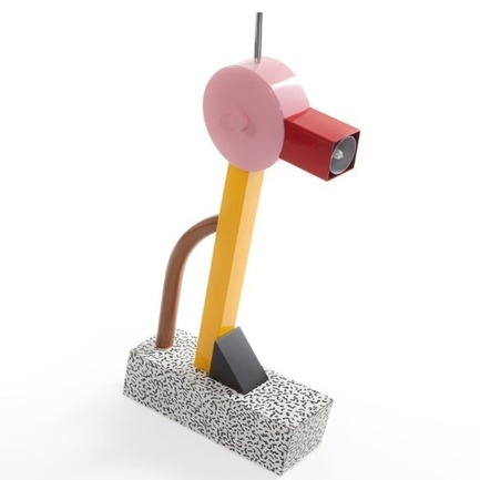 Press kit | 1604-01 - Press release | Design Days Dubai 2015 - Gallery Announcement - Design Days Dubai - Event + Exhibition - Ettore Sottsass for Memphis Milano, Tahiti, Polychrome enameled metal, and black and white confetti-patter - Photo credit: Courtesy of Ardeco 