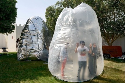 Press kit | 1604-01 - Press release | Design Days Dubai 2015 - Gallery Announcement - Design Days Dubai - Event + Exhibition -  In 2013, students worked in Labs hosted by Mathaf Arab Museum of Modern Art. &nbsp;Lab L – Lima worked with Jeff Turko of NEKTON Studio to create an inflatable structure 