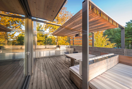 Dossier de presse | 1054-03 - Communiqué de presse | Terrasse DL: un espace de jeu, pour les grands et les petits - Martine Brisson designer d'intérieur - Architecture résidentielle - Crédit photo : Marc Cramer