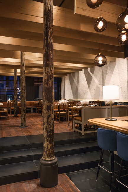 Dossier de presse | 1180-01 - Communiqué de presse | Restaurant  Ikanos - BlazysGérard - Design d’intérieur commercial - Crédit photo :  Jean Longpré 