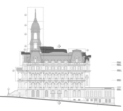Dossier de presse | 1172-05 - Communiqué de presse | Hôtel de ville de Montréal - Affleck de la Riva architectes - Architecture institutionnelle - Crédit photo :  Affleck de la Riva 