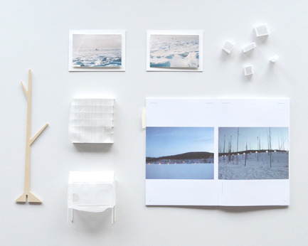 Press kit | 837-12 - Press release | THE WHITE ROOMS  by architect Pierre Thibault at Les Jardins de Métis / Reford Gardens - International Garden Festival - Event + Exhibition - Winter scenes and models. - Photo credit: Atelier Pierre Thibault