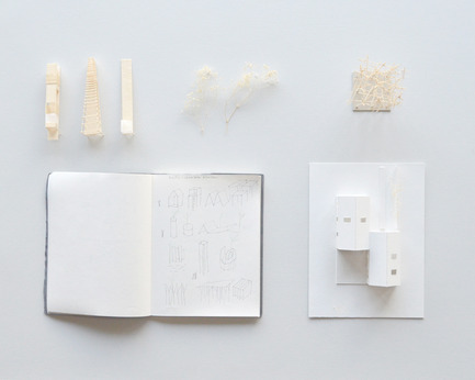 Press kit | 837-12 - Press release | THE WHITE ROOMS  by architect Pierre Thibault at Les Jardins de Métis / Reford Gardens - International Garden Festival - Event + Exhibition - Workbook and models. - Photo credit: Atelier Pierre Thibault