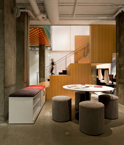 Dossier de presse | 865-12 - Communiqué de presse | Trame narrative identitaire pour la salle d’exposition d’Artopex - Lemay - Design d’intérieur commercial - Crédit photo :         Claude-Simon Langlois