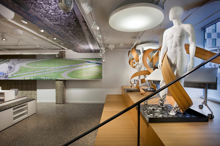 Dossier de presse | 865-12 - Communiqué de presse | Trame narrative identitaire pour la salle d’exposition d’Artopex - Lemay - Design d’intérieur commercial - Crédit photo :         Claude-Simon Langlois