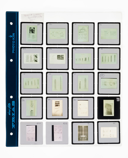 Dossier de presse | 756-10 - Communiqué de presse | Le CCA présente « Sortis du cadre : Ábalos & Herreros » - Centre Canadien d’Architecture (CCA) - Art - Planche de diapositives des illustrations pour la publication Técnica y Arquitectura (1992). Ábalos &amp; Herreros fonds. Centre Canadien d’Architecture, Montréal. Don de Iñaki Ábalos et Juan Herreros.  - Crédit photo : © CCA, Montréal.