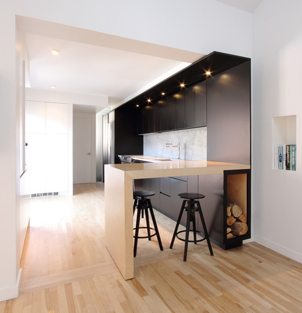 Press kit | 1198-01 - Press release | St-Philippe Residence - ATELIER GÉNÉRAL architecture - Residential Architecture - Kitchen - Photo credit: Atelier Général