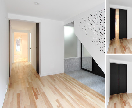 Press kit | 1198-01 - Press release | St-Philippe Residence - ATELIER GÉNÉRAL architecture - Residential Architecture - Entrance Hall &amp; Passage - Photo credit: Atelier Général