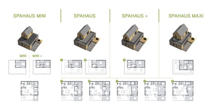 Dossier de presse | 1095-02 - Communiqué de presse | Spahaus et Trihaus : l’architecture contemporaine se démocratise en nature - Fraternité-sur-Lac & YH2 - Immobilier - &nbsp;SPAHAUS - PLANS - Crédit photo : YH2 Architecture