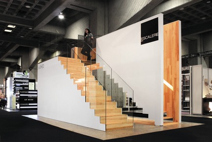 Dossier de presse | 673-05 - Communiqué de presse | Et les lauréats de la 7e édition des Grands Prix du Design sont… - Agence PID - Concours - CATÉGORIE ESPACE COMMERCIALPRIX STAND DE MOINS DE 400 pi2La SHED architectureL'Escalerie - Crédit photo : La SHED architecture