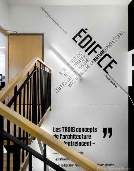 Dossier de presse | 1695-01 - Communiqué de presse | Nouveau siège social de STGM Architectes - STGM Architectes - Architecture commerciale - Crédit photo : Stéphane Groleau