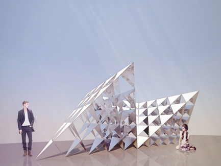 Press kit | 982-24 - Press release | "Cartes Blanches" exhibition - Association Champ Libre - Festival des Architectures Vives (FAV) - Event + Exhibition - CARTE BLANCHE N°2 PROJECT : "Tetra Magique" - Photo credit: Plux.5 Collectif _ FAV 2015
