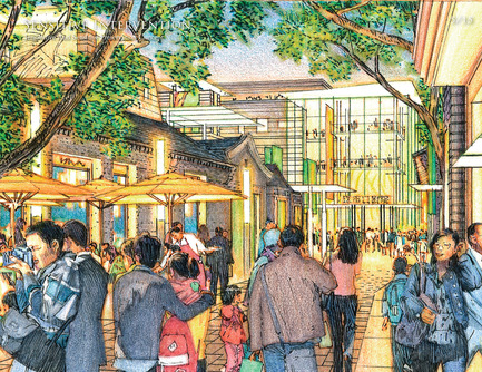 Dossier de presse | 1187-03 - Communiqué de presse | Announcing AIA San Francisco 2015 Design Awards winners - American Institute of Architects, San Francisco Chapter (AIA SF) - Concours - Beijing Tianqiao Performing Arts District Master Plan by&nbsp;Skidmore, Owings &amp; Merrill LLP - Crédit photo : Skidmore, Owings &amp; Merrill LLP