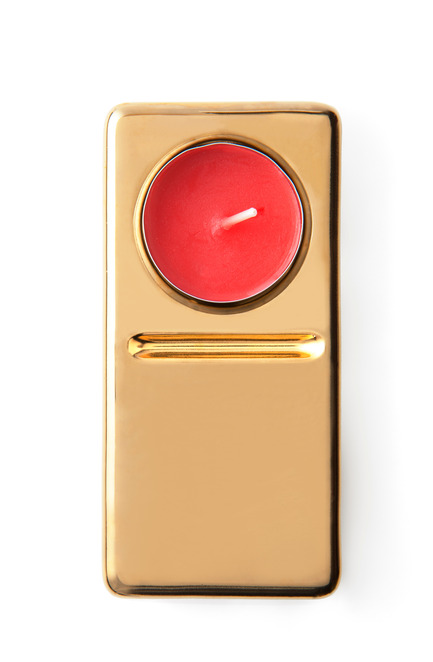 Dossier de presse | 990-01 - Communiqué de presse | JOKI Bench and DOM·I·NO Candle Holder - KAYIWA - Produit - DOM·I·NO Candle Holder (gilded) - Crédit photo : Image courtesy of KAYIWA
