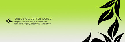 Press kit | 1402-01 - Press release | v2com shows its true colours! - v2com newswire - Event + Exhibition - Branding for Value #1: "Building a better world". v2com goes green! - Photo credit: v2com newswire
