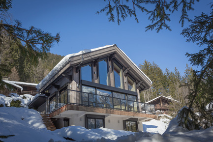 Press kit | 1682-02 - Press release | Chalet 'Dag' in Chamonix - Chevallier Architectes - Residential Architecture - Chalet DAG Chamonix - Photo credit: Alexandre Mermillod Onixstudio.com