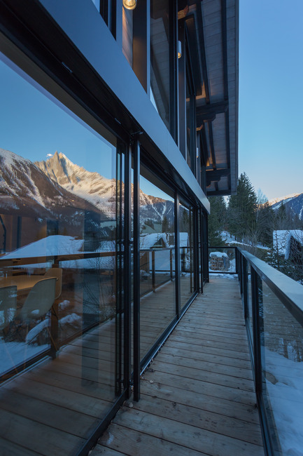 Press kit | 1682-02 - Press release | Chalet 'Dag' in Chamonix - Chevallier Architectes - Residential Architecture - Chalet DAG Chamonix - Photo credit: Alexandre Mermillod Onixstudio.com