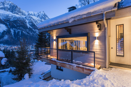 Press kit | 1682-02 - Press release | Chalet 'Dag' in Chamonix - Chevallier Architectes - Residential Architecture - Chalet DAG Chamonix - Photo credit: Alexandre Mermillod Onixstudio.com