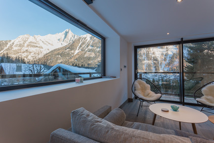 Press kit | 1682-02 - Press release | Chalet 'Dag' in Chamonix - Chevallier Architectes - Residential Architecture - Chalet DAG Chamonix - Photo credit: Alexandre Mermillod Onixstudio.com