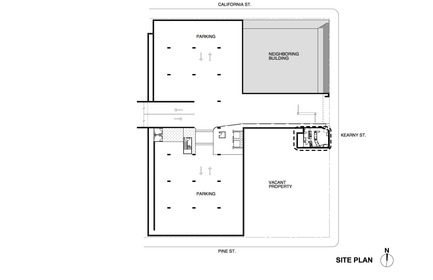 Dossier de presse | 1771-01 - Communiqué de presse | Coffee Bar Revitalizes Area - jones | haydu - Architecture commerciale - Site Plan - Crédit photo : jones | haydu