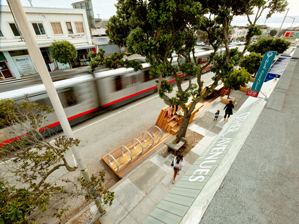 Dossier de presse | 1562-01 - Communiqué de presse | Sunset Parklet receives Special Recognition in Urban Design Award - INTERSTICE Architects - Design urbain - Crédit photo : Cesar Rubio