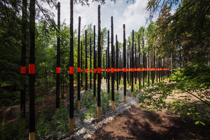 Press kit | 837-13 - Press release | Participatory Gardens for the 16th International Garden Festival - International Garden Festival / Reford Gardens - Landscape Architecture -     AFTERBURN (2014)<br>Civilian Projects [Nicko Elliott, Ksenia Kagner]<br><br>Brooklyn, NY, United States<br>    - Photo credit: Louise Tanguay