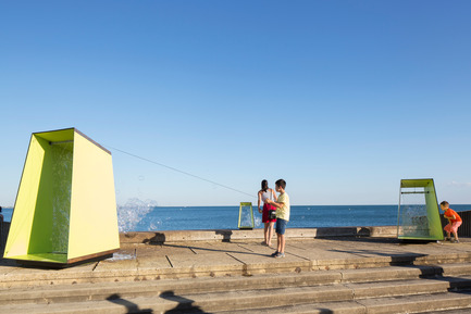 Dossier de presse | 982-25 - Communiqué de presse | Les lauréats du FAV 2015 - Association Champ Libre - Festival des Architectures Vives (FAV) - Évènement + Exposition - EMBRUNS<br>Arnaud Malthieu, Amandine Romanet &amp; Matthieu Thuillier<br> - Crédit photo : © photoarchitecture.com/FAV Paul Kozlowski