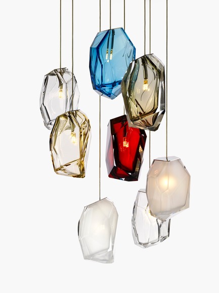 Dossier de presse | 1818-03 - Communiqué de presse | 100% Design 2015 commissions design features - 100% Design - Évènement + Exposition -  Crystal Rock by Arik Levy for Lasvit&nbsp;  - Crédit photo :  Lasvit